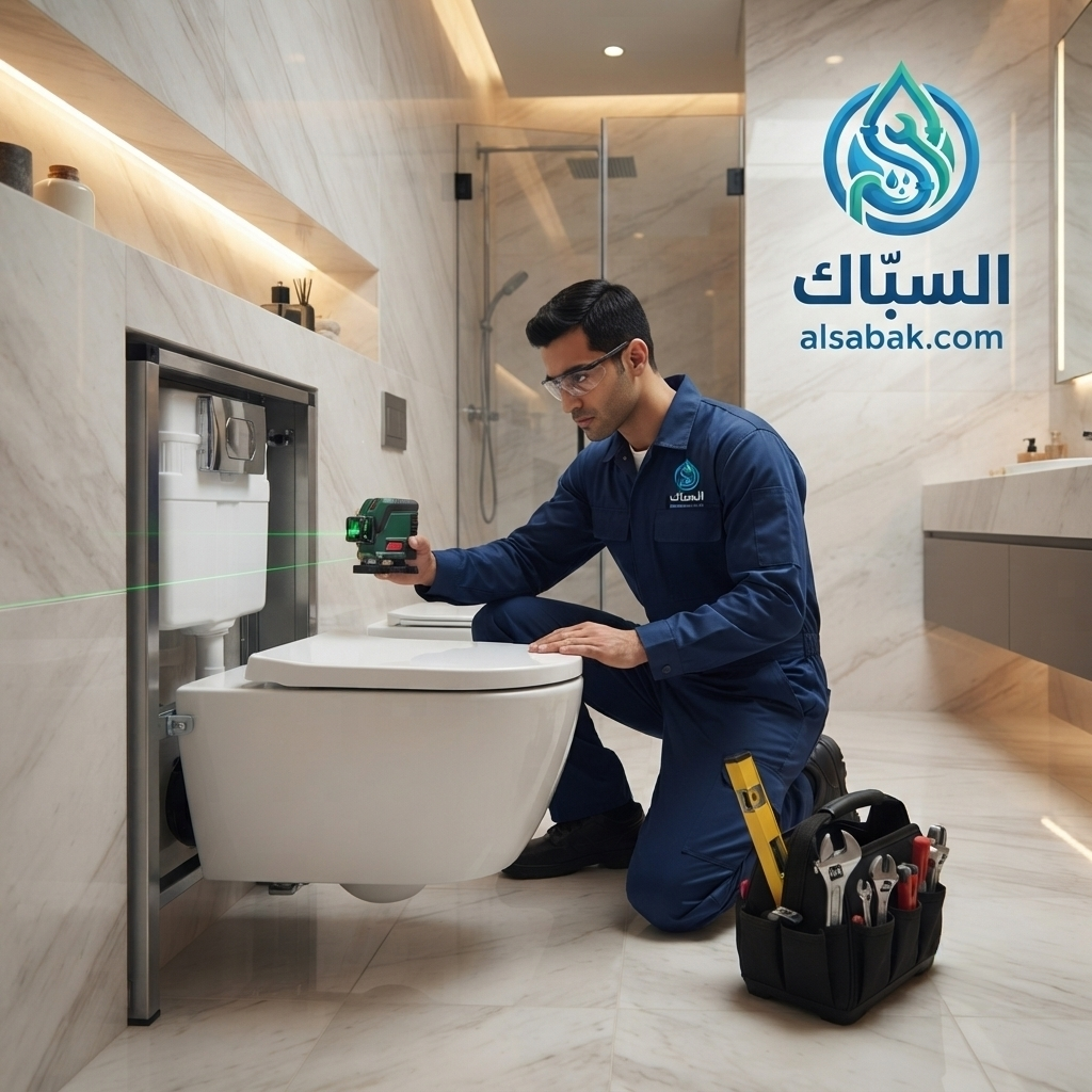 تركيب كرسي حمام معلق - خدمة احترافية من السبّاك