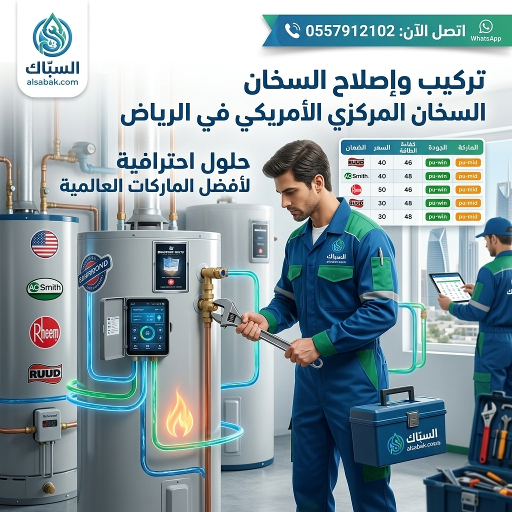 تركيب وإصلاح السخان المركزي السبّاك