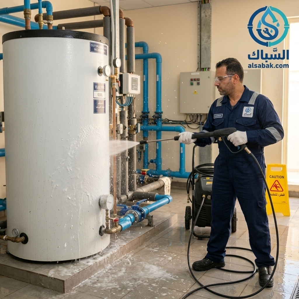 خدمة احترافية لـ تنظيف السخان المركزي السبّاك