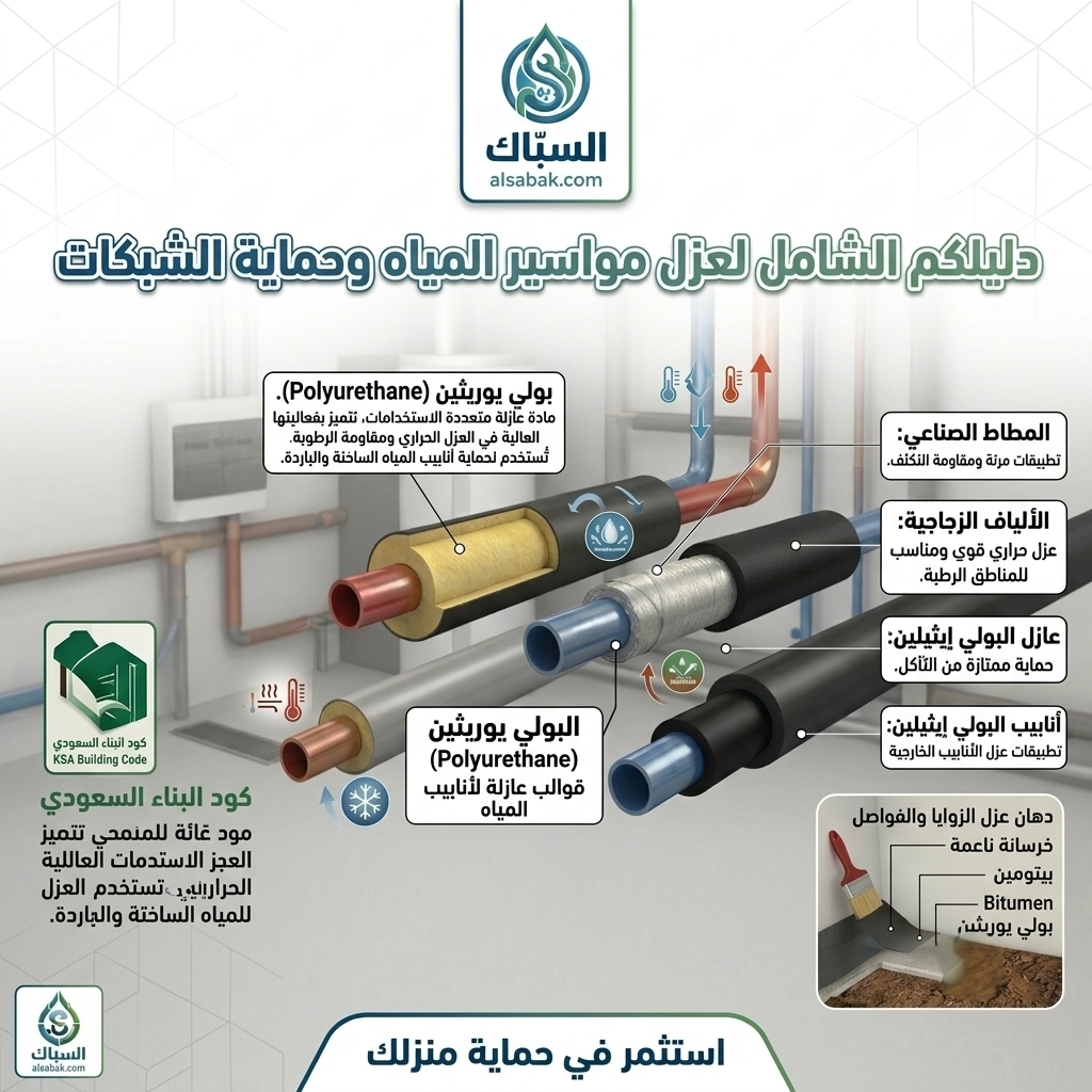 عزل مواسير المياه- السبّاك